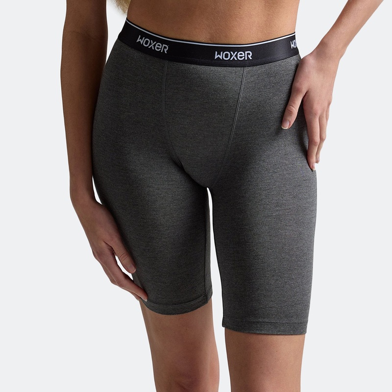 Biker High Waisted Charcoal Heather 2.0