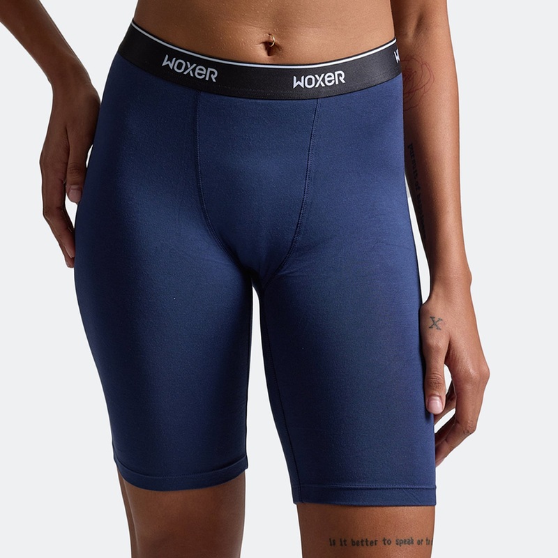 Biker High Waisted Navy 2.0