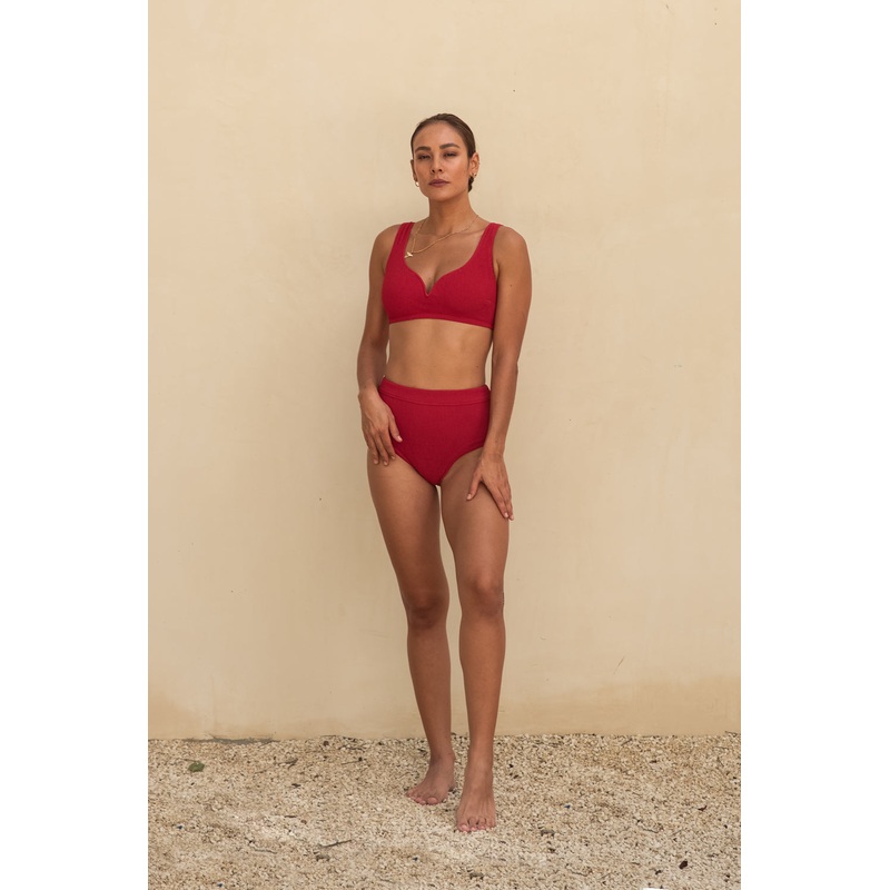 High-Waisted Bottom – Rosso