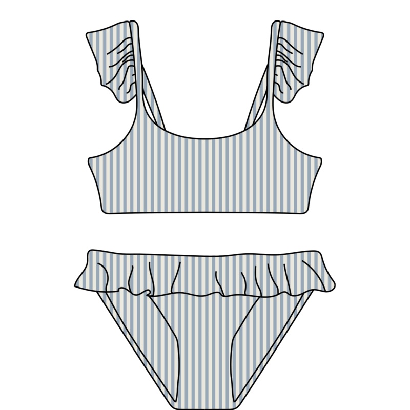 *NEW – Bikini – Blue Stripes