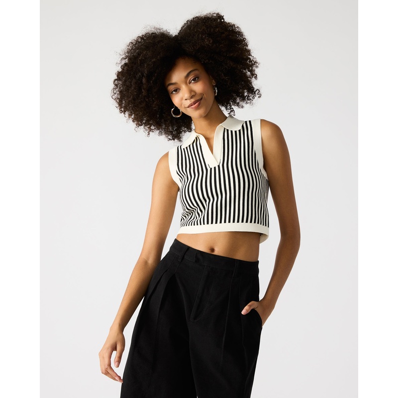 AMERY SWEATER BLACK/WHITE
