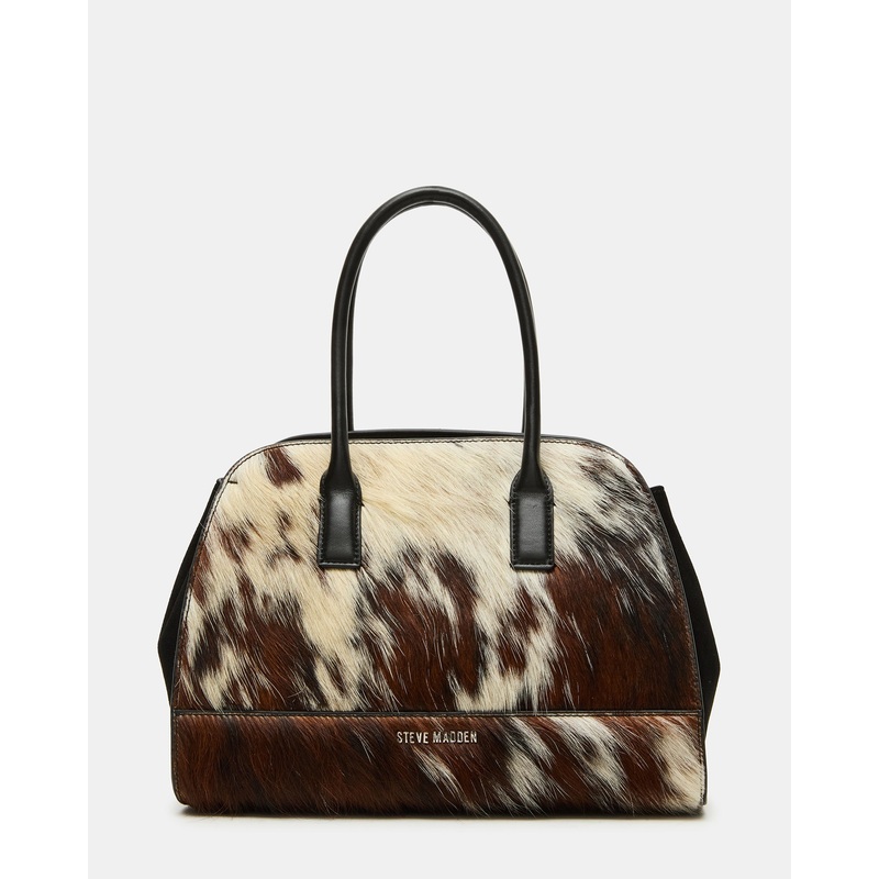 HADLEE BAG BROWN COW PRINT