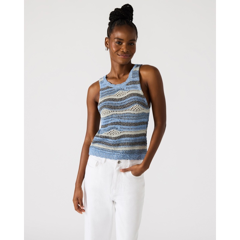 HANNAH TOP BLUE MULTI