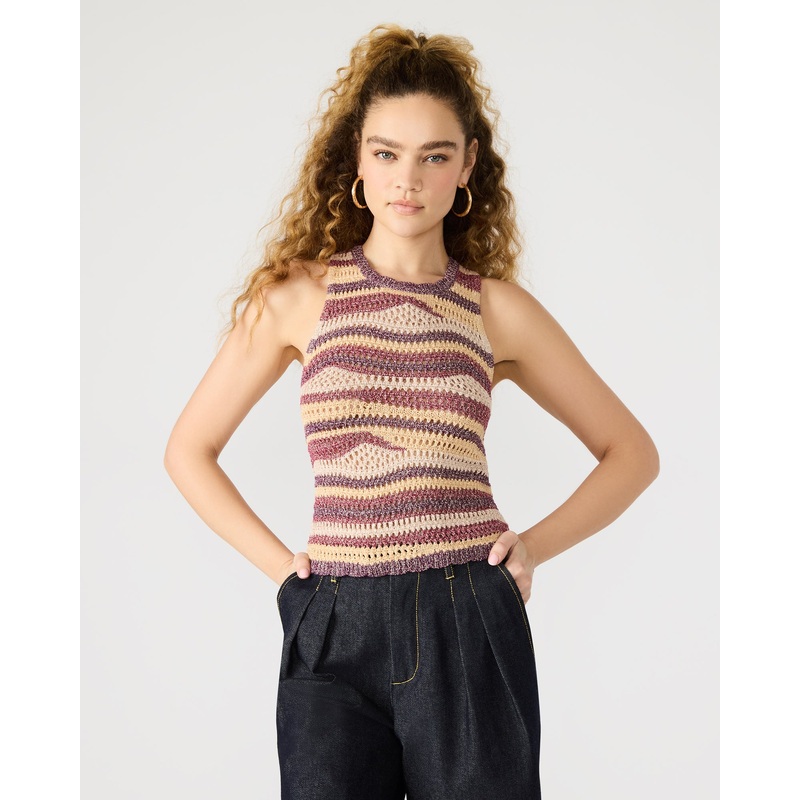 HANNAH TOP RED MULTI