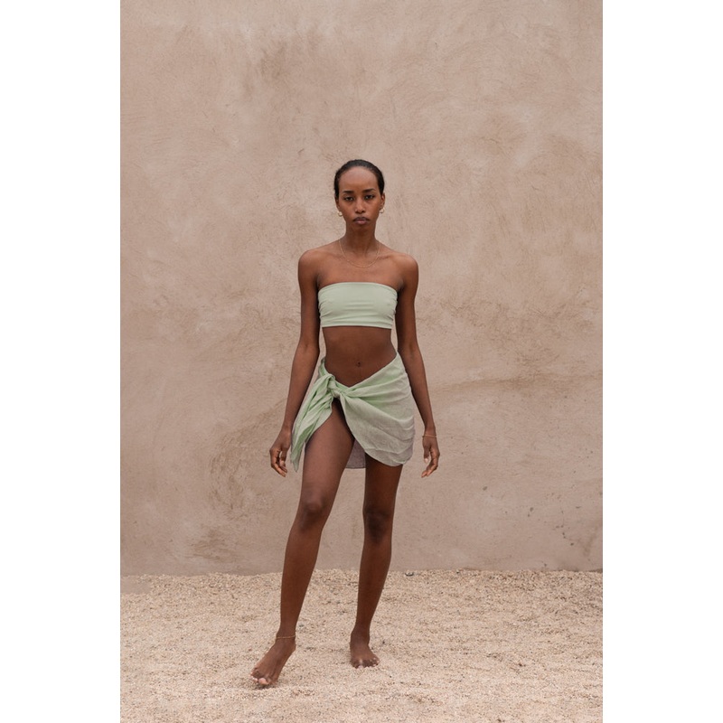 Linen Mini Sarong – Lichen // PRE-ORDER