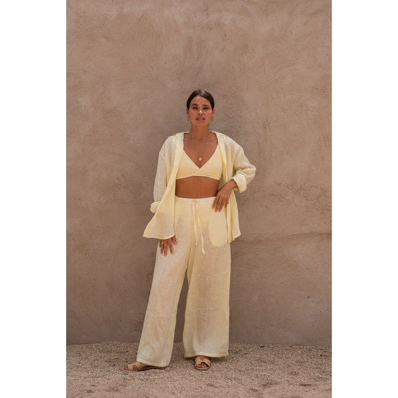 Linen Pants – Limone // PRE-ORDER