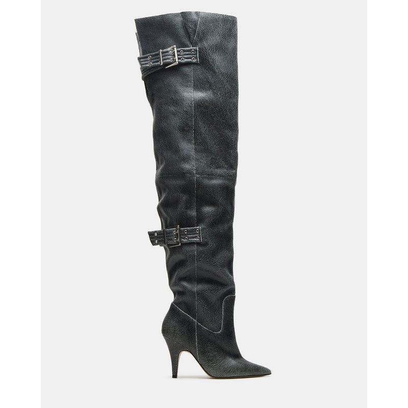 BADDIE BLACK DISTRESSED