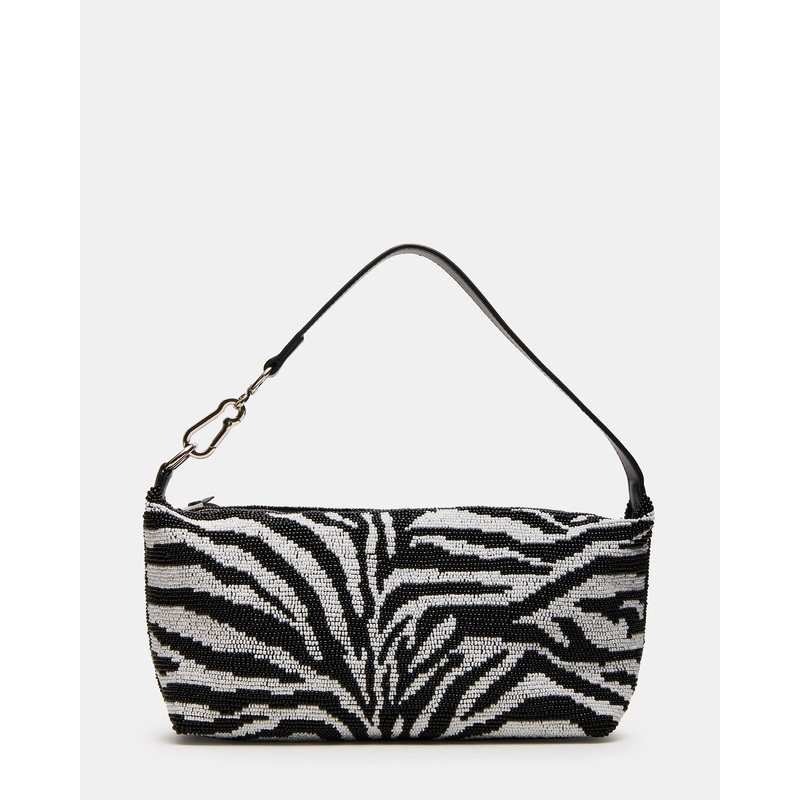 EMERSYN BEADED BAG ZEBRA