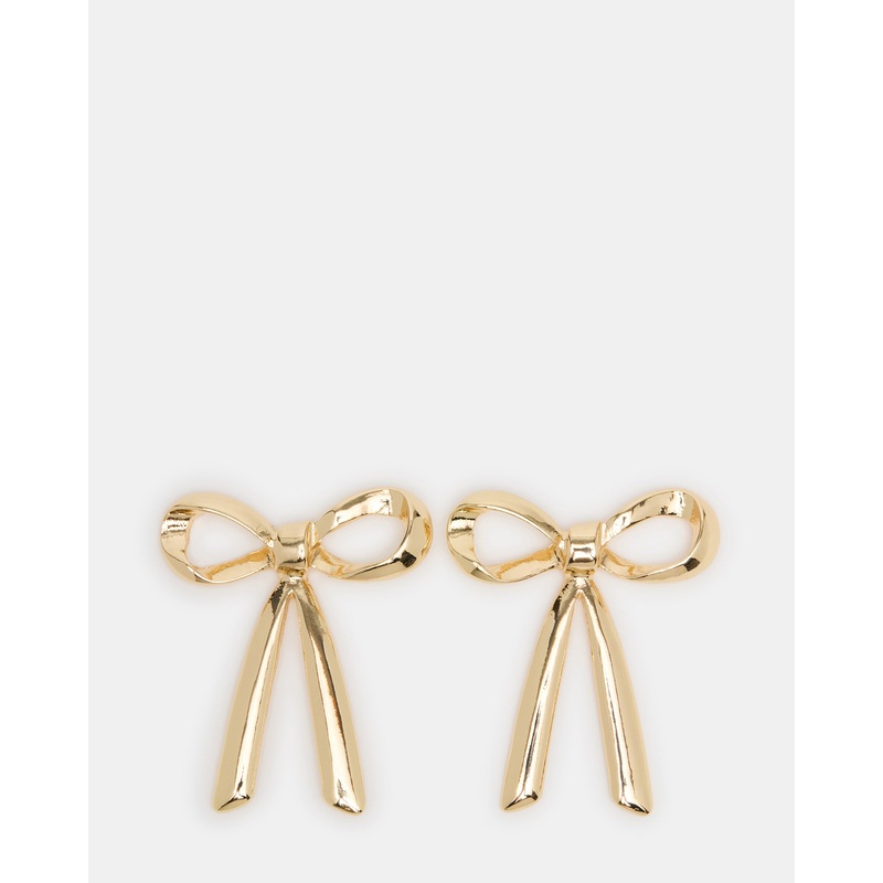 BOW EARRINGS GOLD
