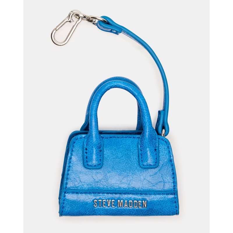 MICRO TOTE BAG CHARM BLUE