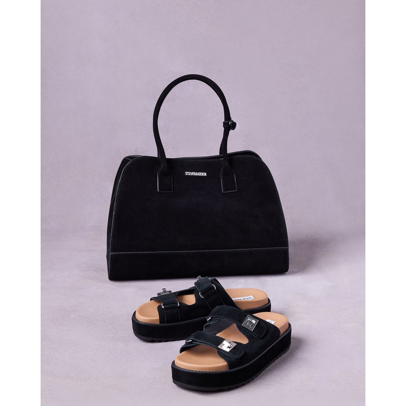 BIGSCHMONA SANDAL AND HEIDEE BAG BLACK BUNDLE