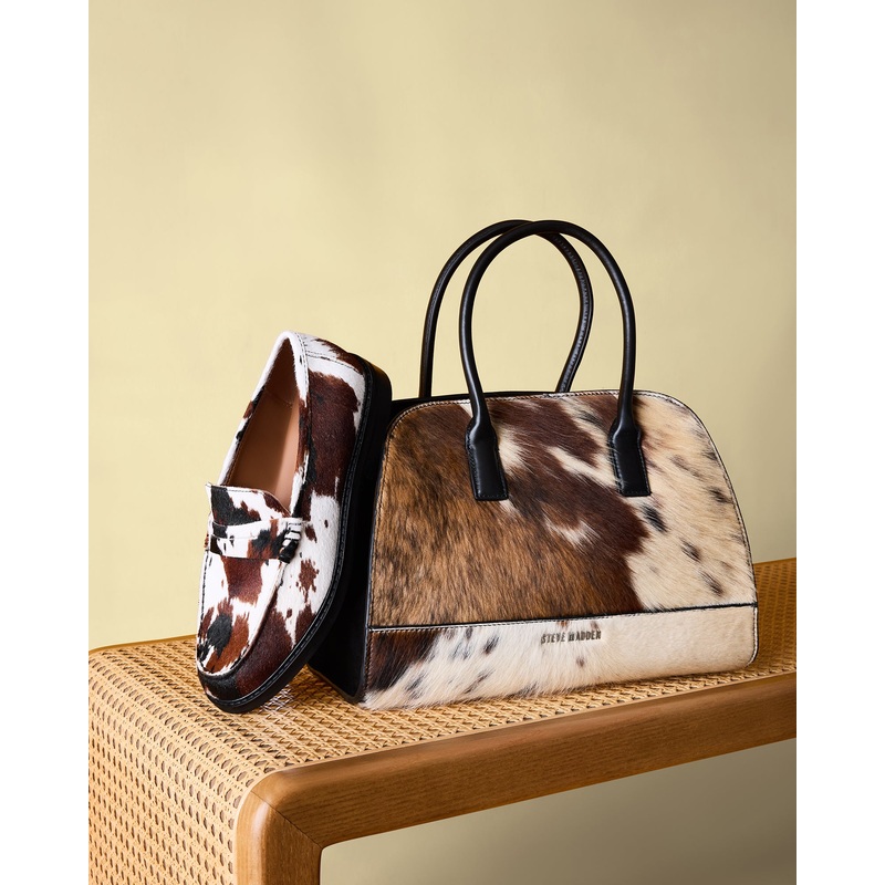 MADISON LOAFER AND HADLEE BAG COW PRINT BUNDLE