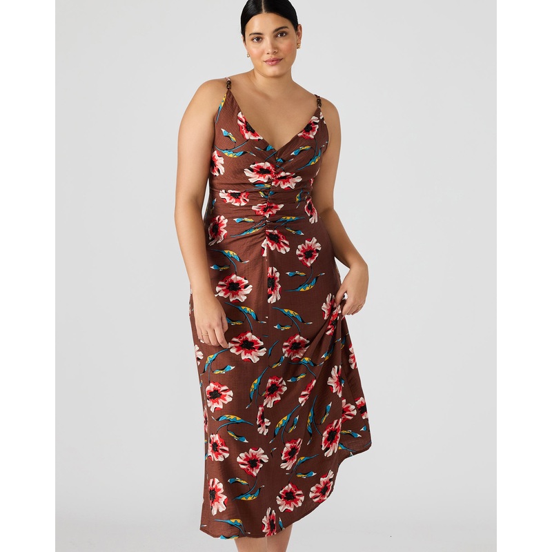 MONROE DRESS BROWN