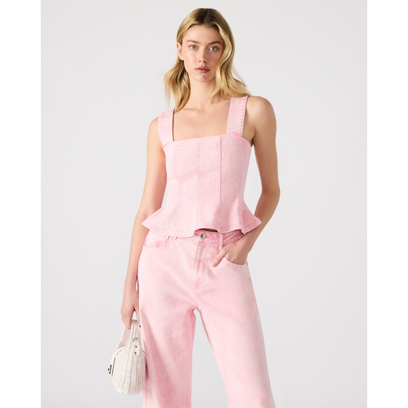 PENELOPI DENIM TOP PINK