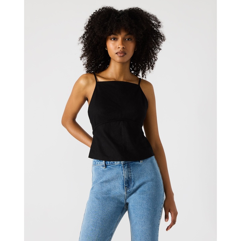 TIEGAN TOP BLACK