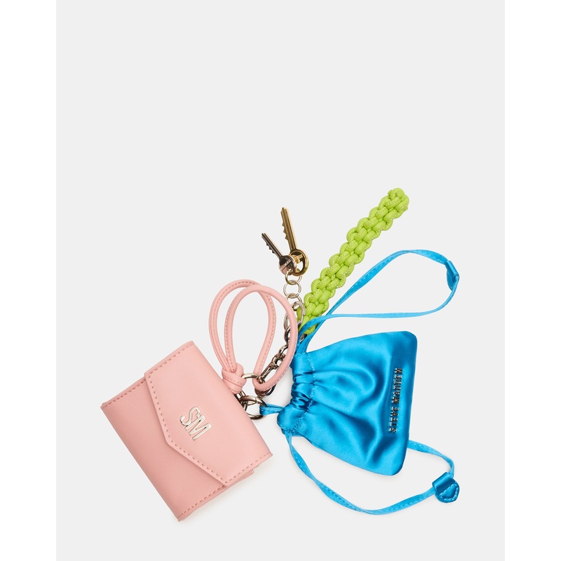 TRAVEL BAG CHARM  CORAL MULTI
