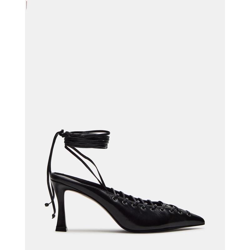 LACELLE BLACK LEATHER