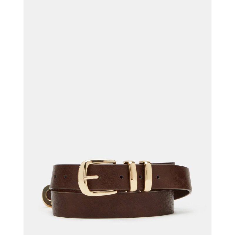 TEXTURED BELT CHOCOLATE
