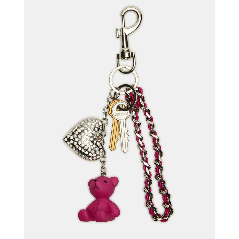 BEARY BAG CHARM FUCHSIA