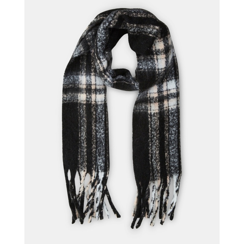 CLASSIC PLAID SCARF BLACK