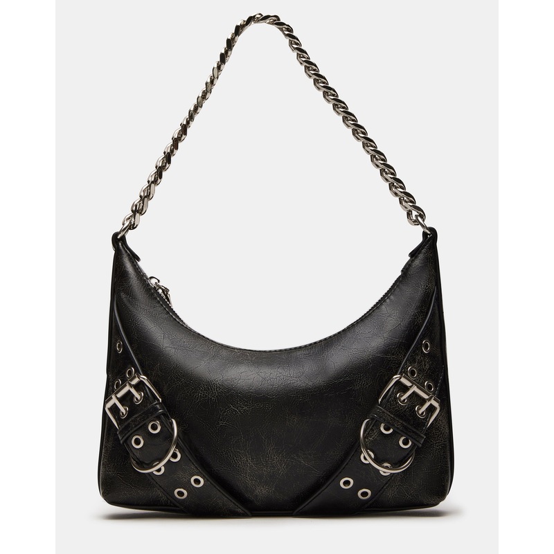 GRAYA BAG BLACK DISTRESSED