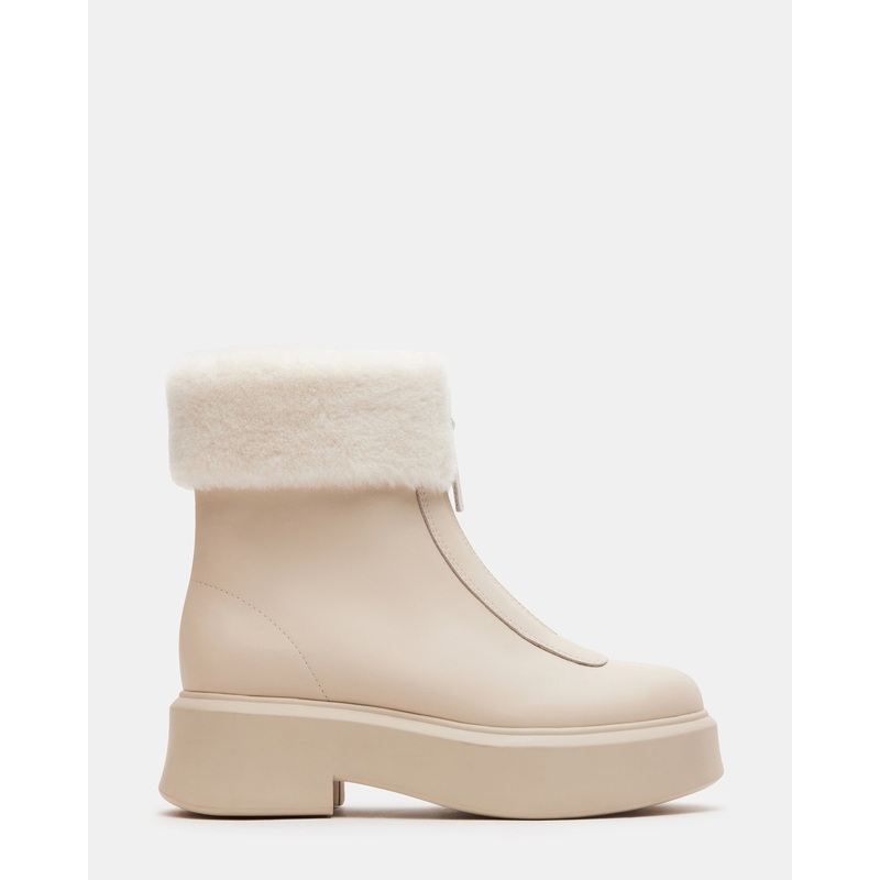 JONES FAUX FUR BONE LEATHER