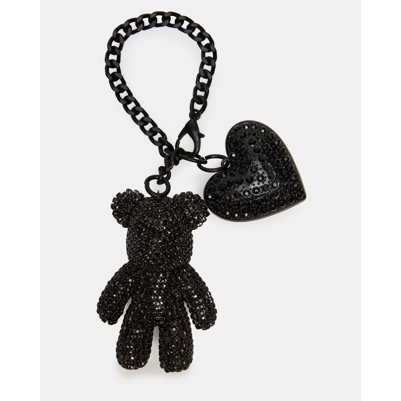 TEDDY BAG CHARM BLACK