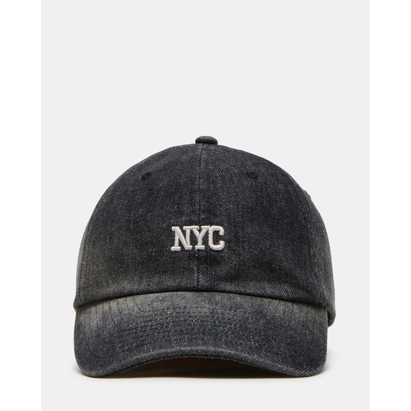 NYC CITY DAD CAP BLACK/DENIM
