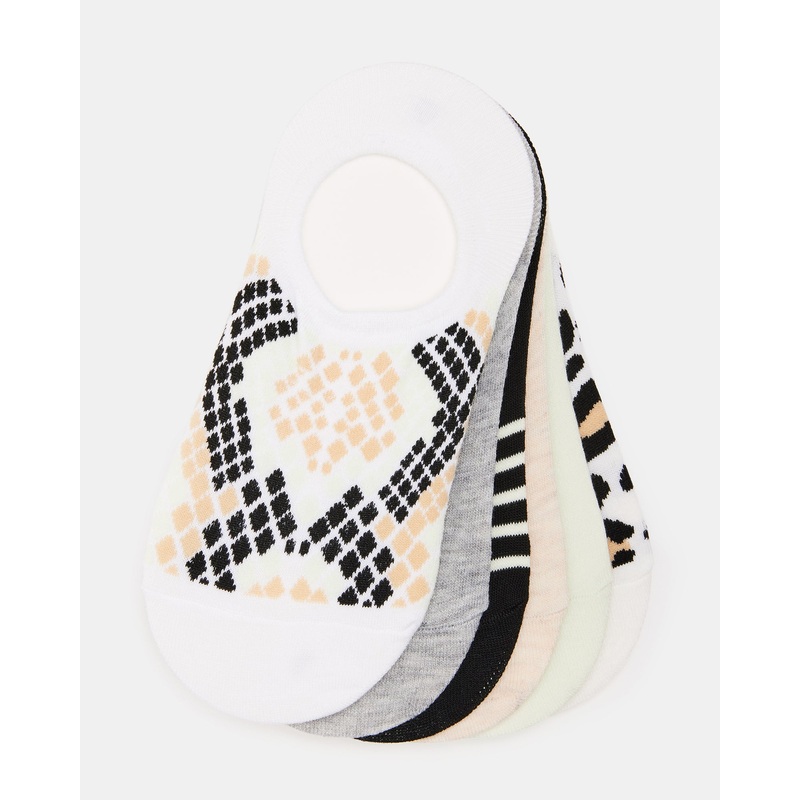 SLITHR SOCKS CREAM MULTI