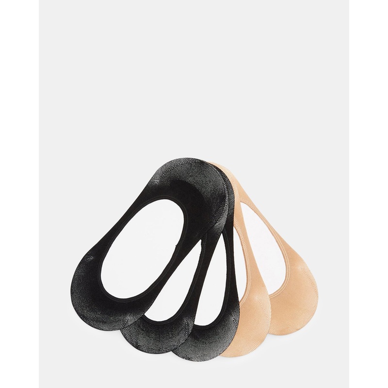 NO-SHOW SOCKS BLACK/TAN