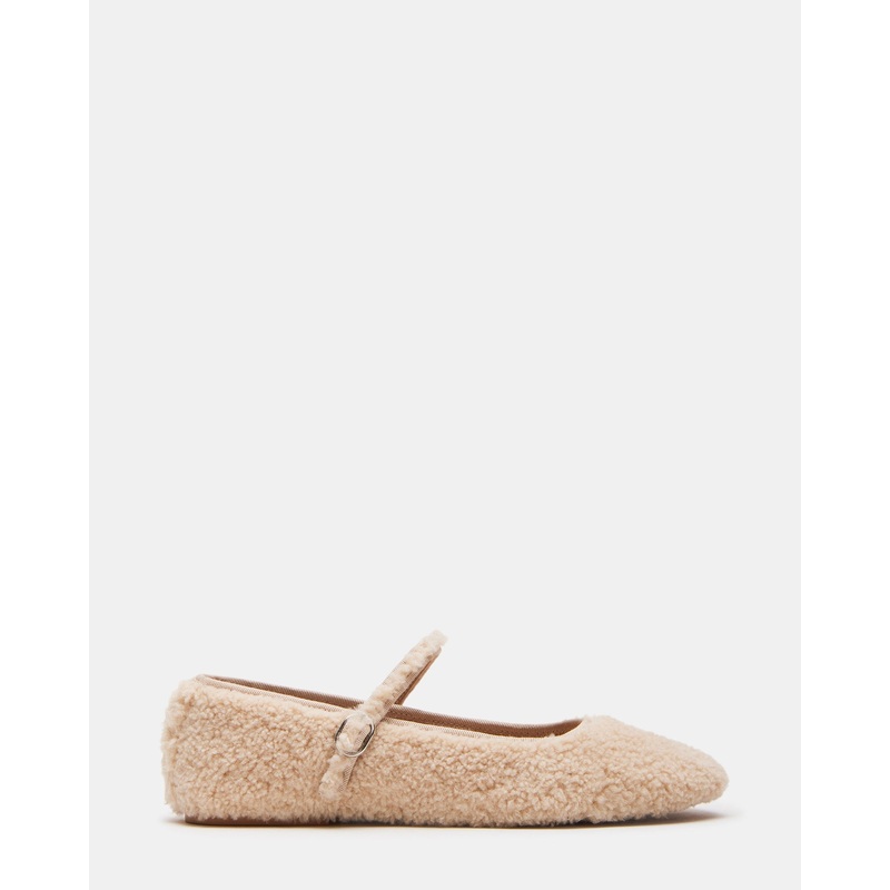 VINETTA FAUX SHEARLING NATURAL