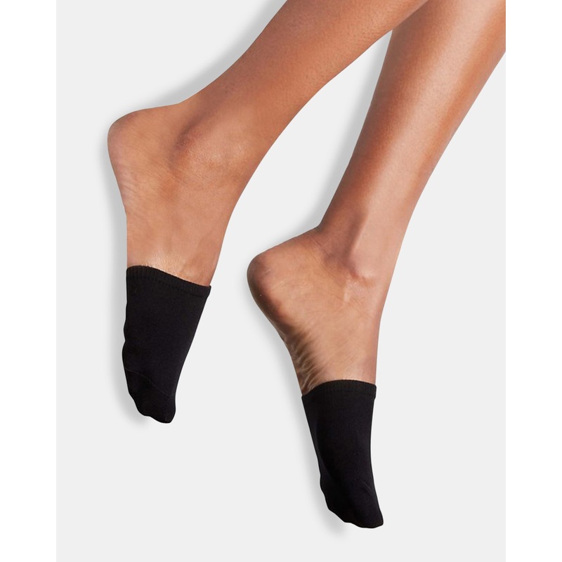CAP TOE SOCKS BLACK/TAN