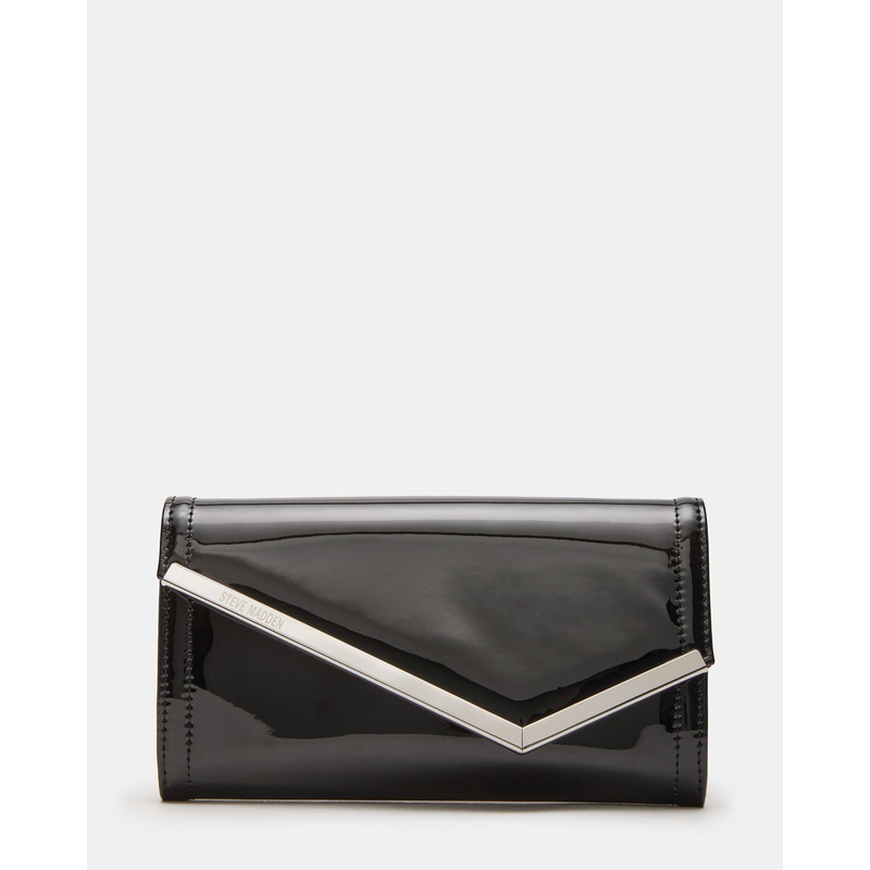 CLUTCHD BAG BLACK PATENT