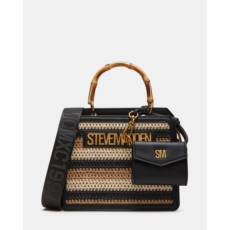 EVELYN BEACHY BAG BLACK/TAN