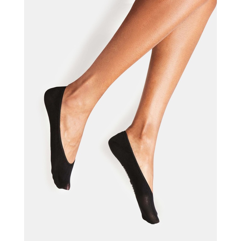 NO-SLIP FOOTIES BLACK
