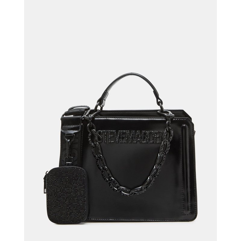 EVELYN BAG BLACK RHINESTONES