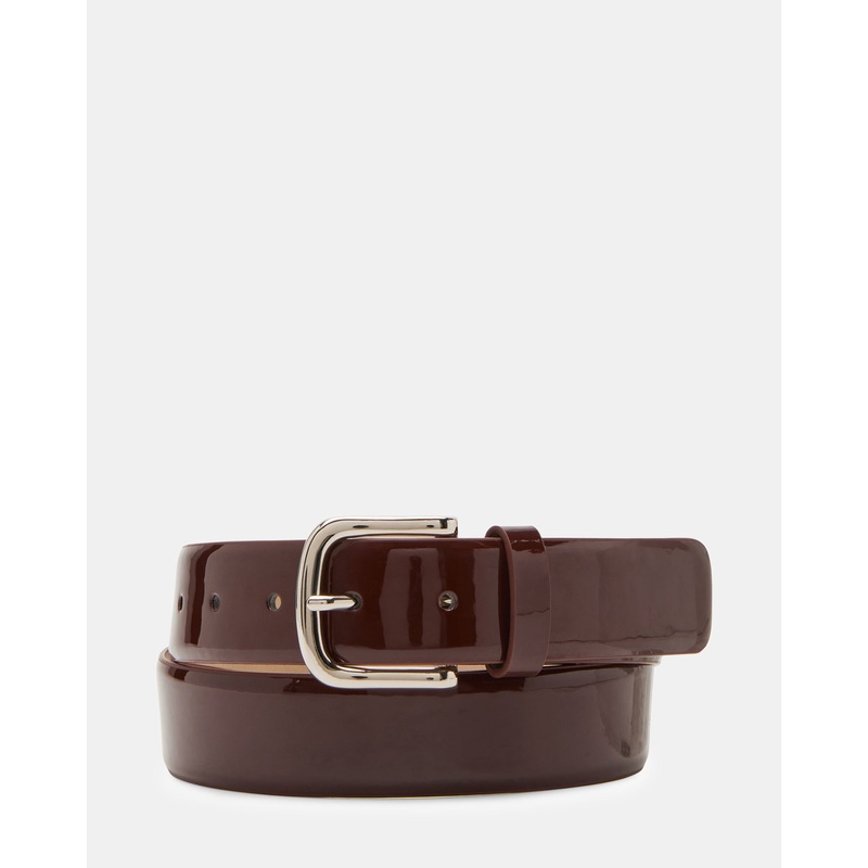 CLASSIC PATENT BELT WINE