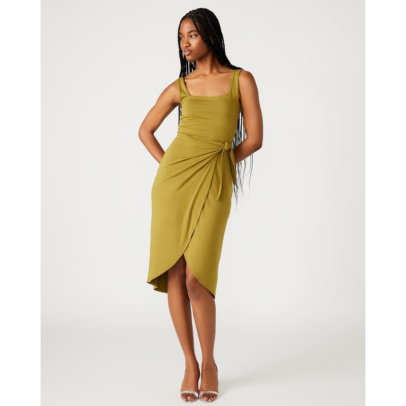 RHEA DRESS OLIVE – SM REBOOTED