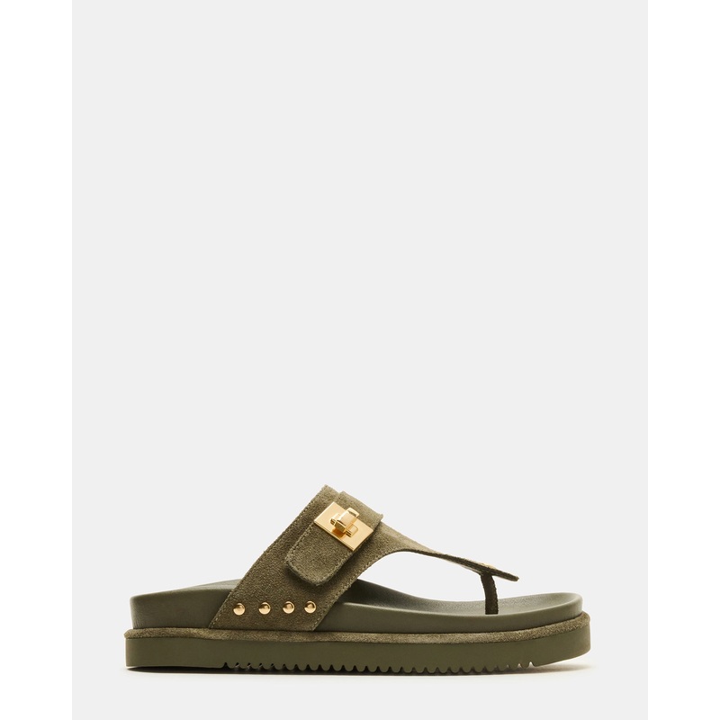 THONA OLIVE SUEDE