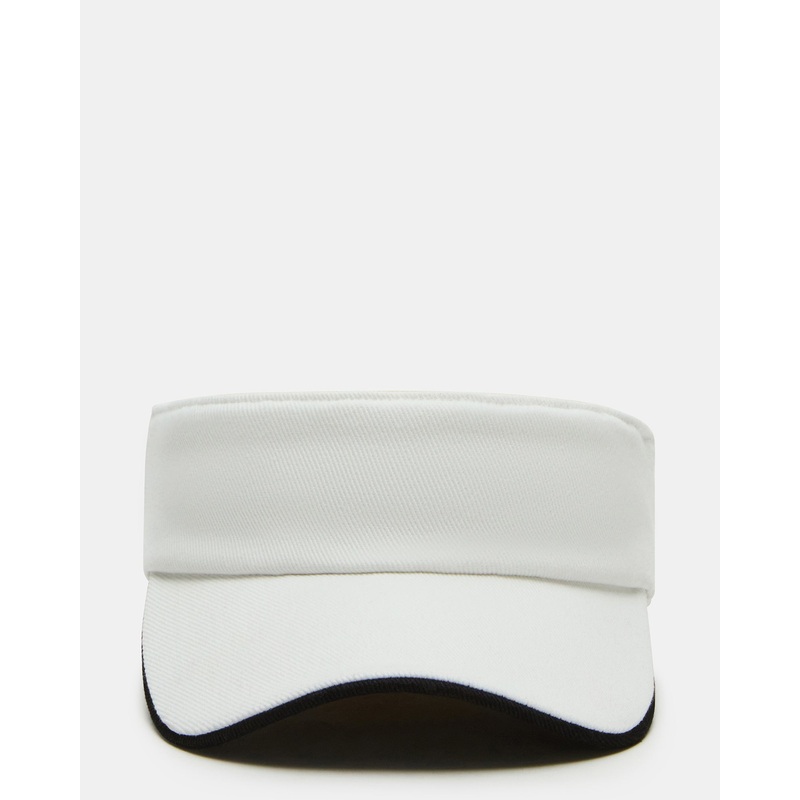 EMBROIDERED VISOR WHITE
