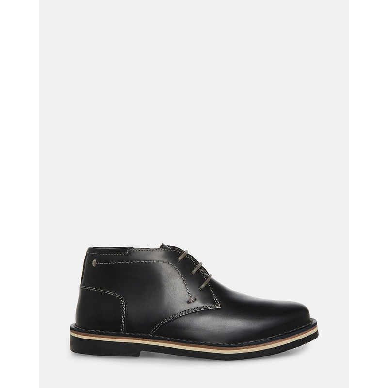 KIDS’ HARKEEN BLACK LEATHER