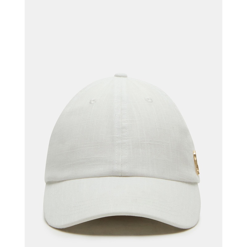 LINEN BASEBALL CAP CREAM