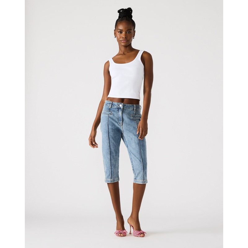 SKINNY DELRAY DENIM CAPRI PANT