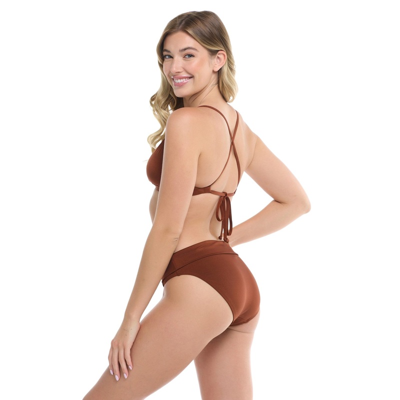 Mid Waist Fold Over Bottom – TIGER’S EYE