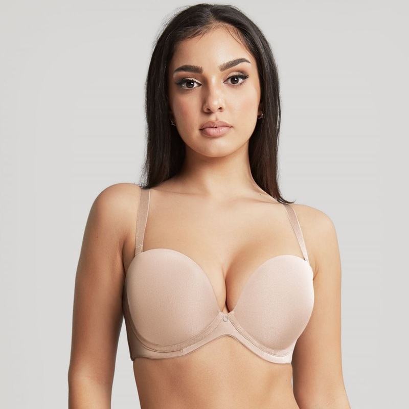 Faith Moulded Strapless Plunge Bra – 10660 – Latte