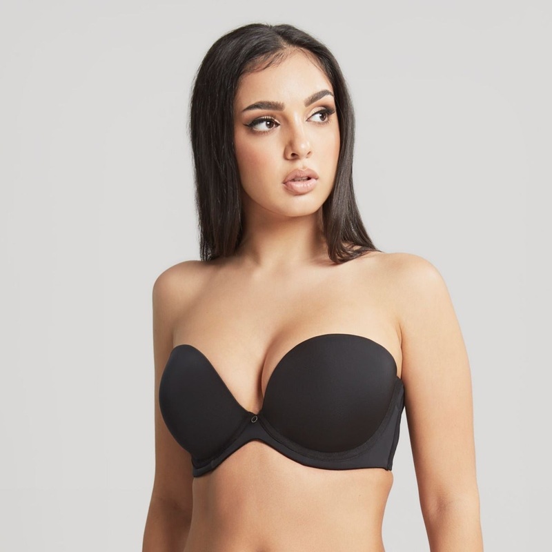 Faith Moulded Strapless Plunge Bra – 10660 – Noir