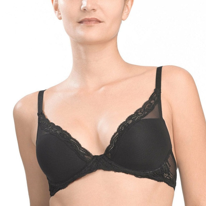 Feathers Underwire Plunge Bra- 730023