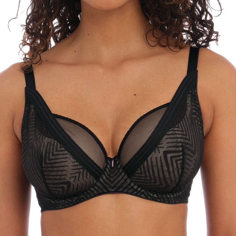 Tailored High Apex Plunge Bra – AA401121 – Black