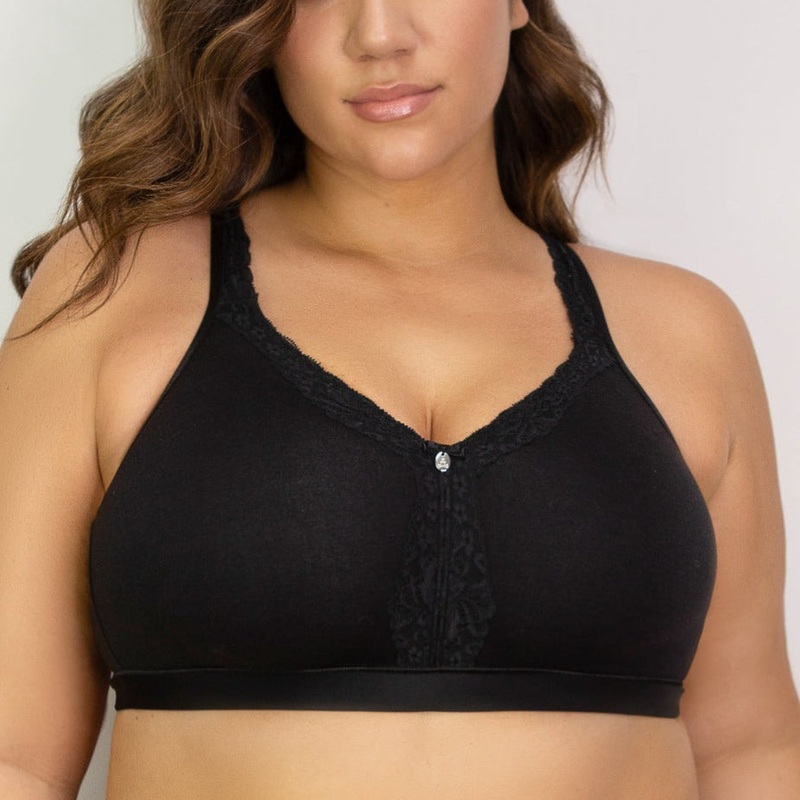 Cotton Luxe Wirefree Bra – 1010 – Black