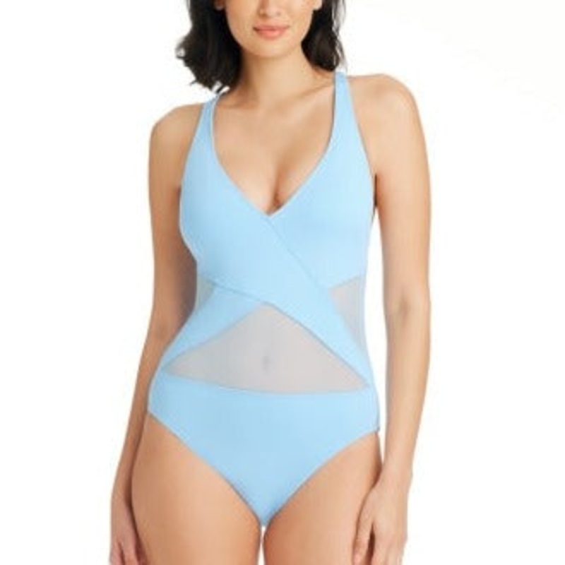 Don’t Mesh With Me Cross Back One Piece – RBDM24783